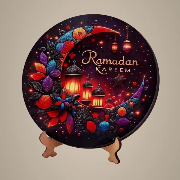 Beige_Round_Ramadan_Mubarak_Wooden_Decor_Home_Decor