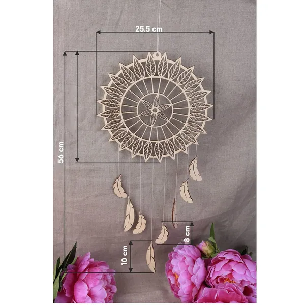 Beige_Pices_Wooden_Dream_Catcher_Home_Decor