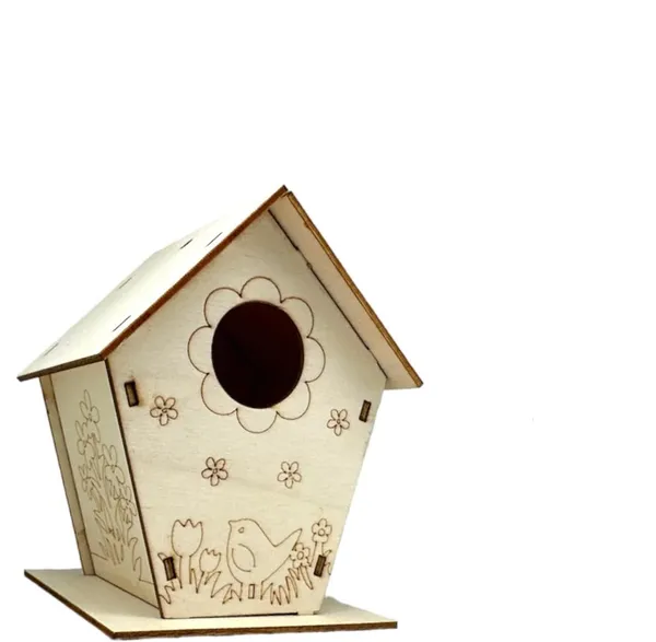 Beige_Unfinished_Mdf_Bird_House_Kids