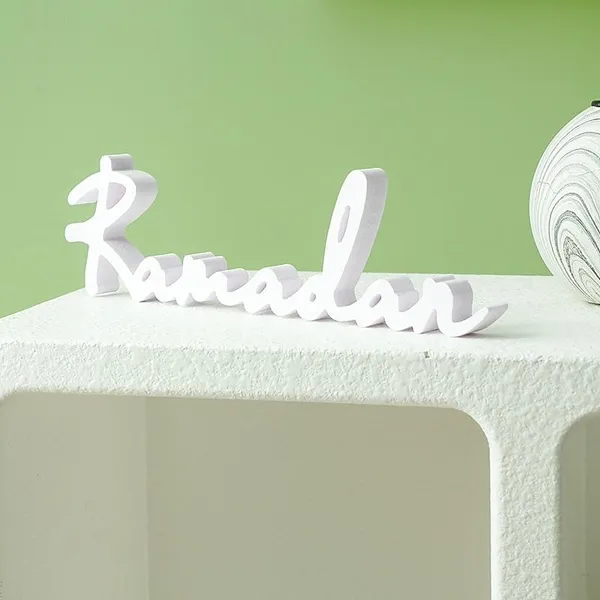 White_Ramadan_Letter_Table_Decor_Home_Decor