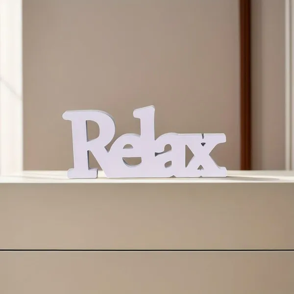White_Relax_Wall_Decor_Sign_Home_Decor