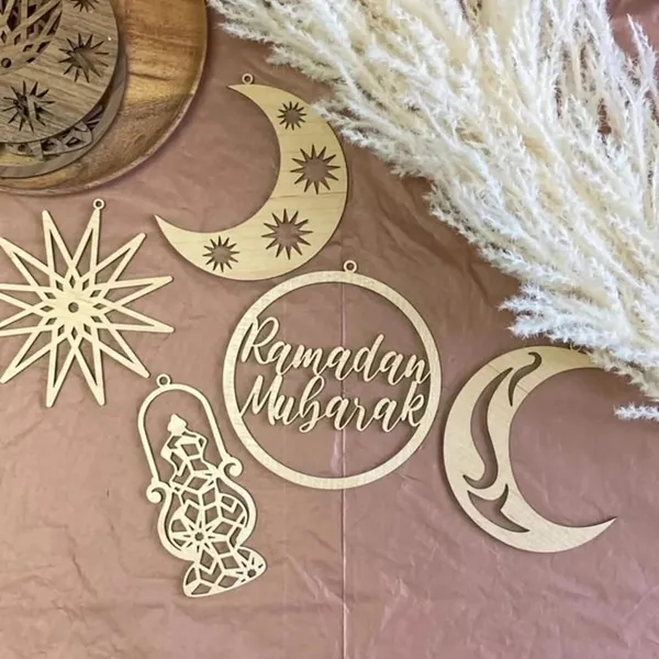 Beige_Ramadan_Banner_Ornaments_Personalized_Wooden_Star_Diy_And_Craft