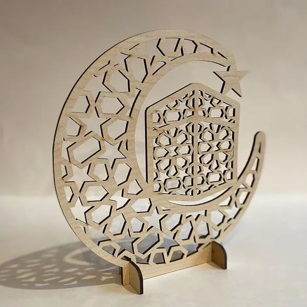 Beige_Wooden_Crescent_Stands_Kaaba_Home_Decor