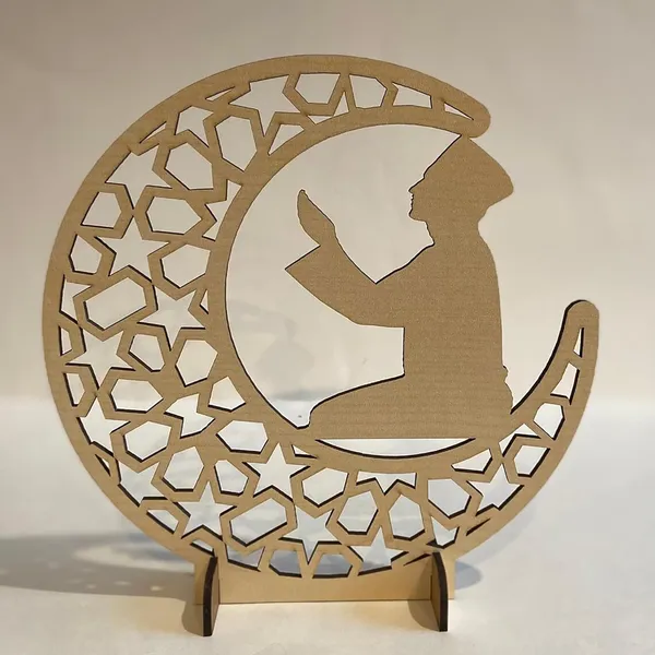 Beige_Wooden_Crescent_Stands_Kaaba_Home_Decor