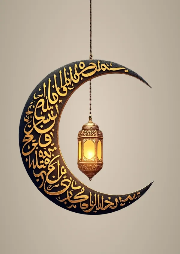 Multicolour_Eid_Mubarak_Moon_Islamic_Metal_Wall_Art_Glossy_Aluminum_Photo_Print_Home_Decor