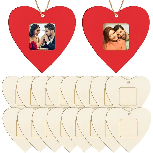 Beige_Valentine_S_Day_Wooden_Heart_Picture_Frame_Ornaments_Diy_And_Craft