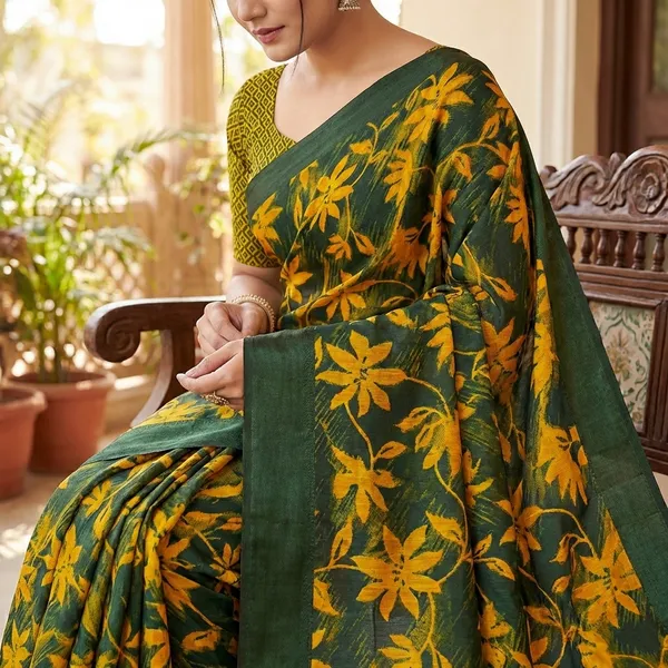 Tarki_Silk_Saree_With_Beautifull_Print