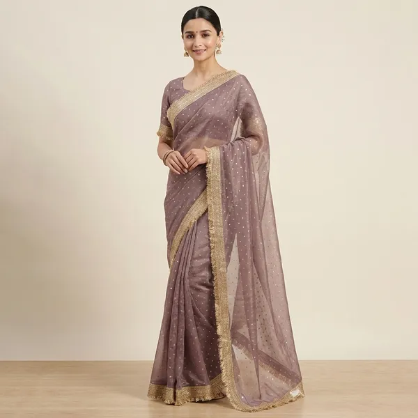 Premium_Nc_Moss_Saree_With_Heavy_Designer_Embroidery_Lace_Border_And_Blouse_Piece