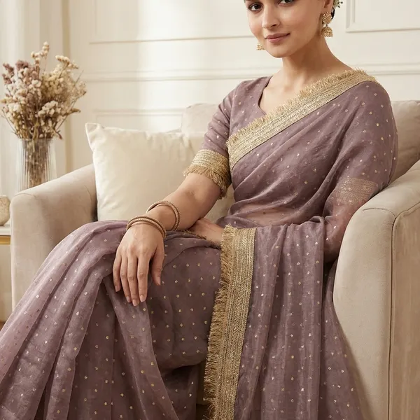 Premium_Nc_Moss_Saree_With_Heavy_Designer_Embroidery_Lace_Border_And_Blouse_Piece