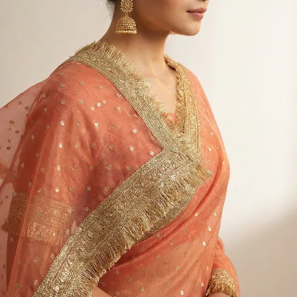 Premium_Nc_Moss_Saree_With_Heavy_Designer_Embroidery_Lace_Border_And_Blouse_Piece