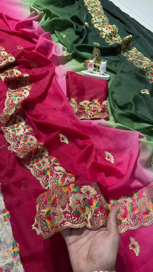 Premium_Dual_Shade_Ombre_Star_Georgette_Saree_With_Heavy_Floral_Embroidery_And_Scalloped_Designer_Border