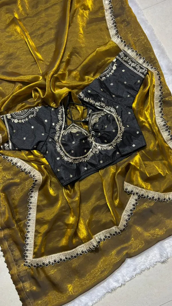 Premium_Mustard_Fancy_Silk_Saree_with_Heavy_Embroidered_Stitched_Black_Blouse_–_Ready_to_Wear