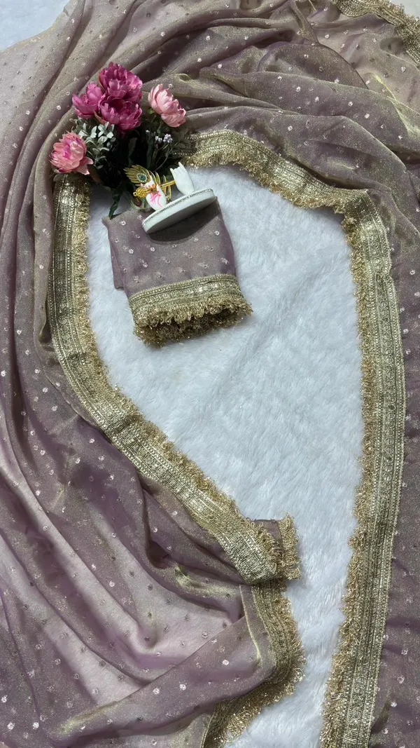 Premium_Nc_Moss_Saree_With_Heavy_Designer_Embroidery_Lace_Border_And_Blouse_Piece