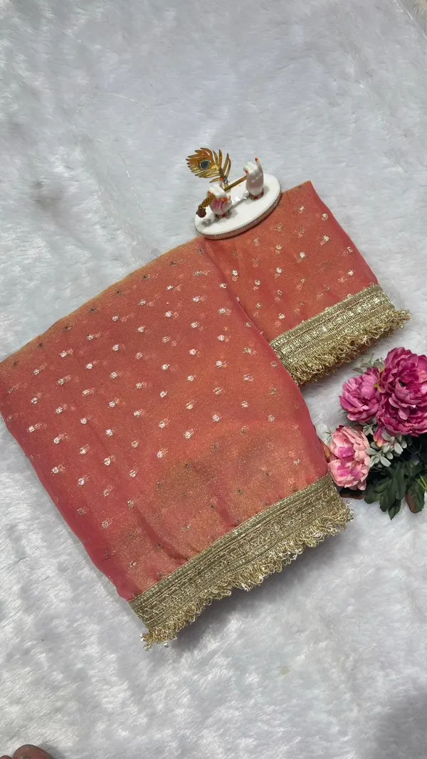Premium_Nc_Moss_Saree_With_Heavy_Designer_Embroidery_Lace_Border_And_Blouse_Piece