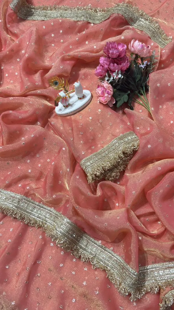 Premium_Nc_Moss_Saree_With_Heavy_Designer_Embroidery_Lace_Border_And_Blouse_Piece