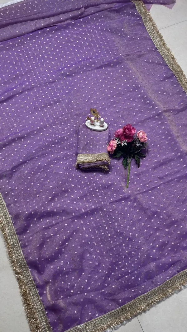 Premium_Nc_Moss_Saree_With_Heavy_Designer_Embroidery_Lace_Border_And_Blouse_Piece
