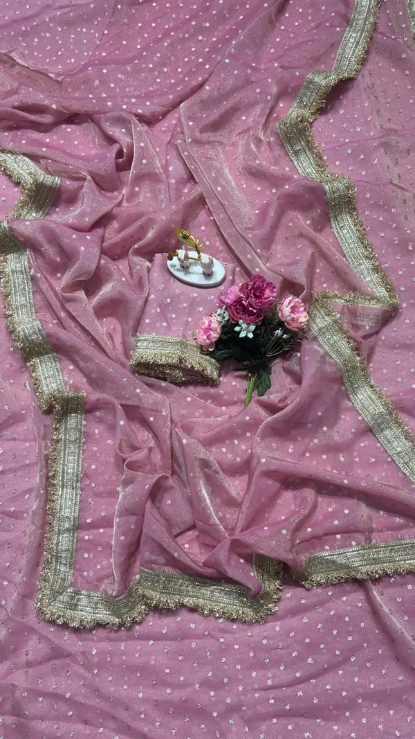 Premium_Nc_Moss_Saree_With_Heavy_Designer_Embroidery_Lace_Border_And_Blouse_Piece