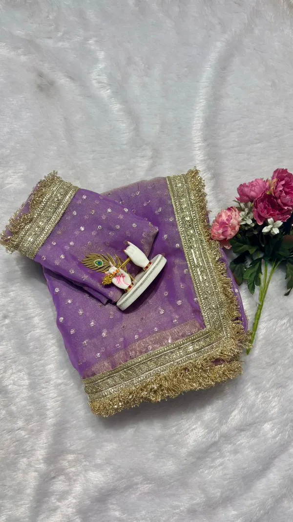 Premium_Nc_Moss_Saree_With_Heavy_Designer_Embroidery_Lace_Border_And_Blouse_Piece