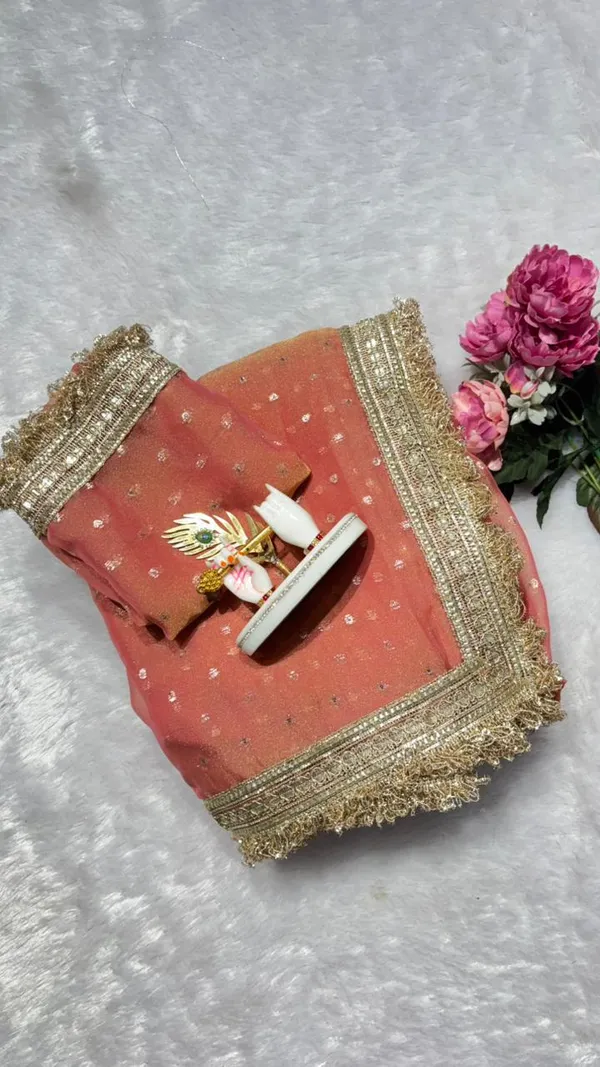 Premium_Nc_Moss_Saree_With_Heavy_Designer_Embroidery_Lace_Border_And_Blouse_Piece