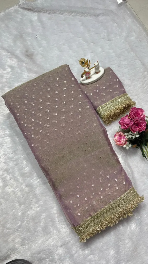 Premium_Nc_Moss_Saree_With_Heavy_Designer_Embroidery_Lace_Border_And_Blouse_Piece
