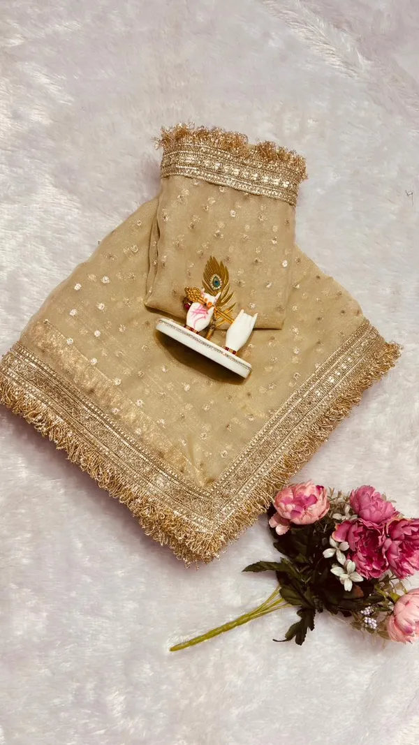 Premium_Nc_Moss_Saree_With_Heavy_Designer_Embroidery_Lace_Border_And_Blouse_Piece