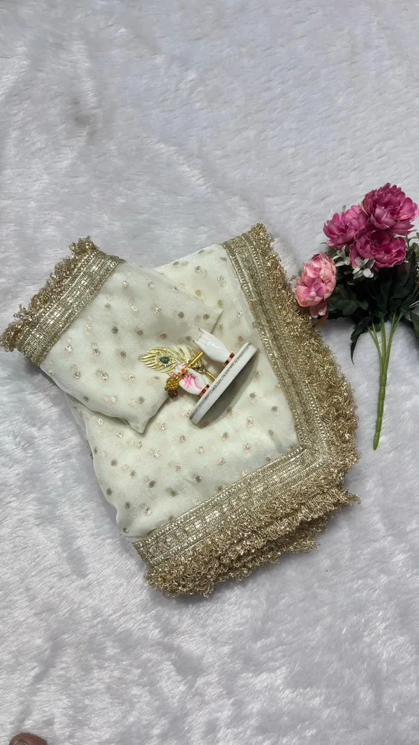 Premium_Nc_Moss_Saree_With_Heavy_Designer_Embroidery_Lace_Border_And_Blouse_Piece