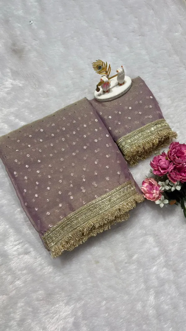 Premium_Nc_Moss_Saree_With_Heavy_Designer_Embroidery_Lace_Border_And_Blouse_Piece