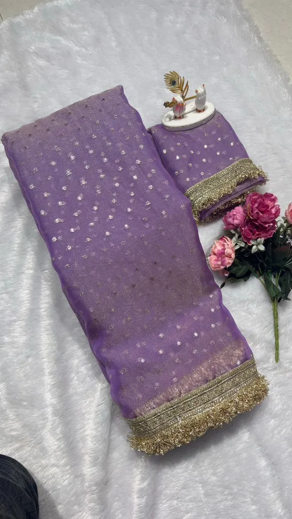 Premium_Nc_Moss_Saree_With_Heavy_Designer_Embroidery_Lace_Border_And_Blouse_Piece