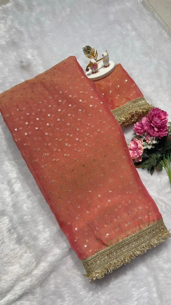 Premium_Nc_Moss_Saree_With_Heavy_Designer_Embroidery_Lace_Border_And_Blouse_Piece
