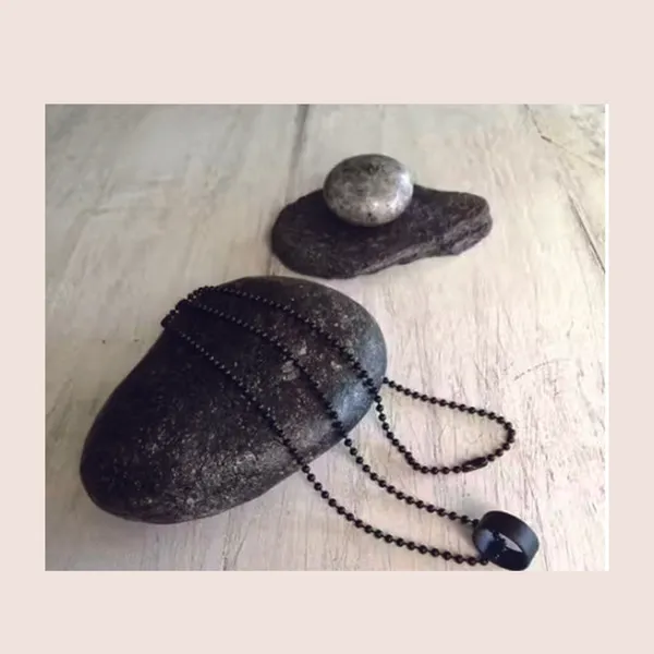 The99jewel_Black_Ring_Chain_For_Men_Boys_Black