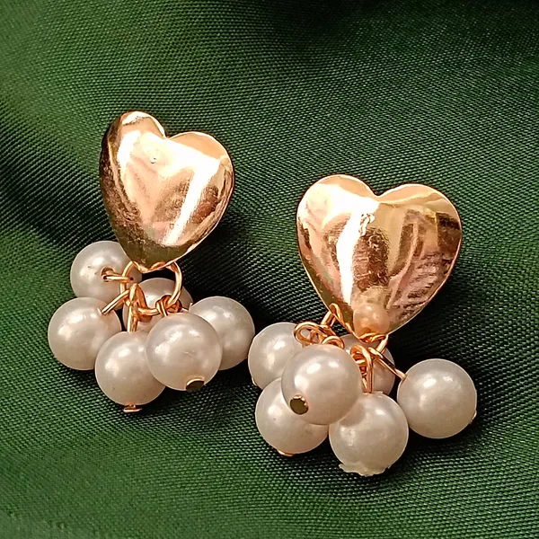 The99jewel_Rose_Gold_Platedheart_Design_Pearl_Drop_Earrings_Rose_Gold