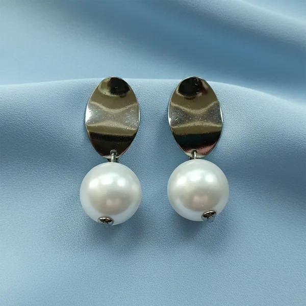 The99jewel_Black_Plated_Pearl_Drop_Earrings_Black