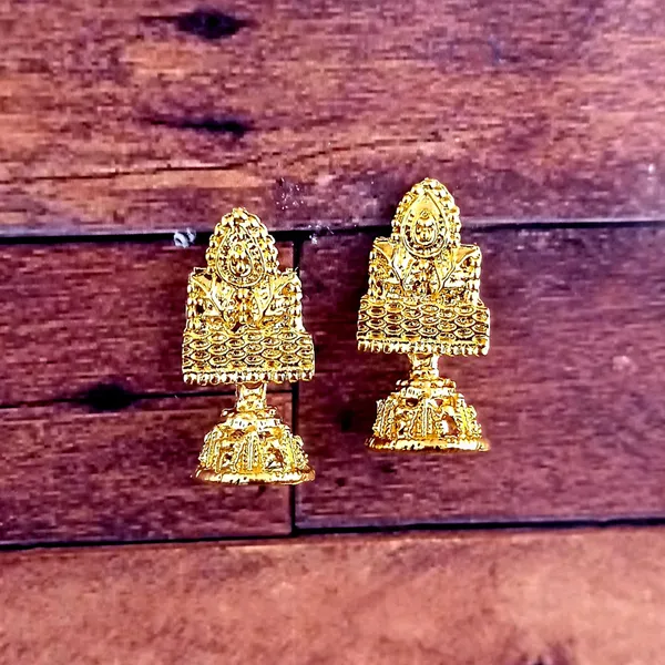 The99jewel_Gold_Plated_Small_Jhumki_Earrings_Gold