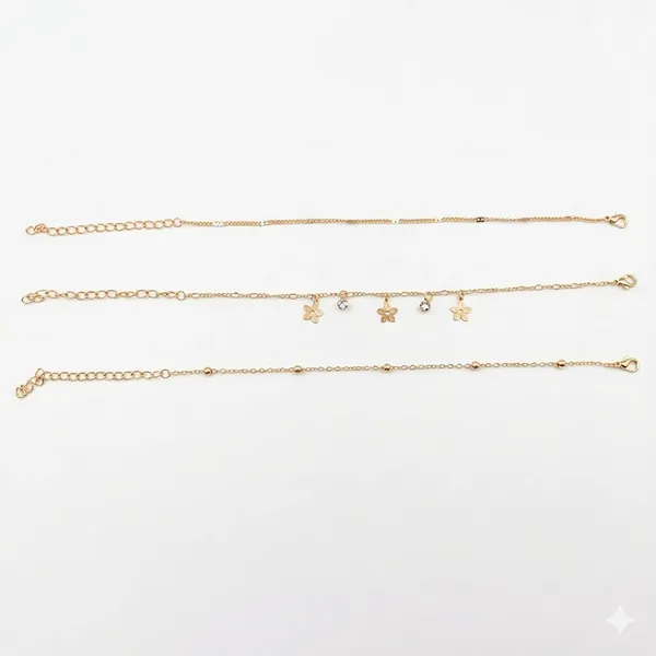 The99jewel_Elegant_Layered_Gold_Chain_Bracelet_Assorted_Designs_Gold