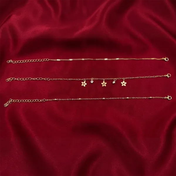 The99jewel_Elegant_Layered_Gold_Chain_Bracelet_Assorted_Designs_Gold