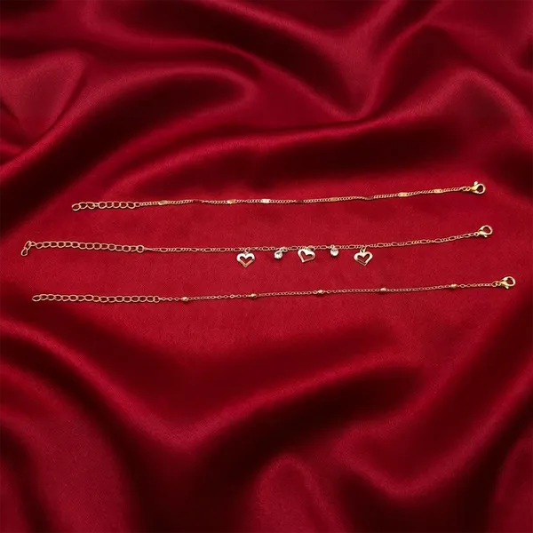 The99jewel_Elegant_Layered_Gold_Chain_Bracelet_Assorted_Designs_Gold