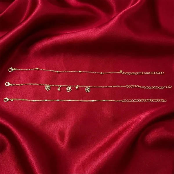 The99jewel_Elegant_Layered_Gold_Chain_Bracelet_Assorted_Designs_Gold