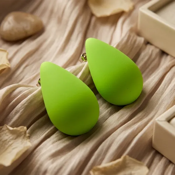 The99jewel_Trendy_Teardrop_Stud_Earrings_For_Women_Light_Green