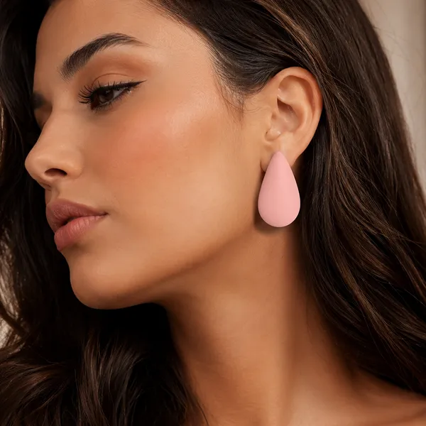 The99jewel_Trendy_Teardrop_Stud_Earrings_For_Women_Peach