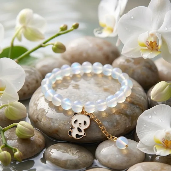 The99jewel_Moon_Stone_Beads_Bracelet_With_Panda_Charm_White