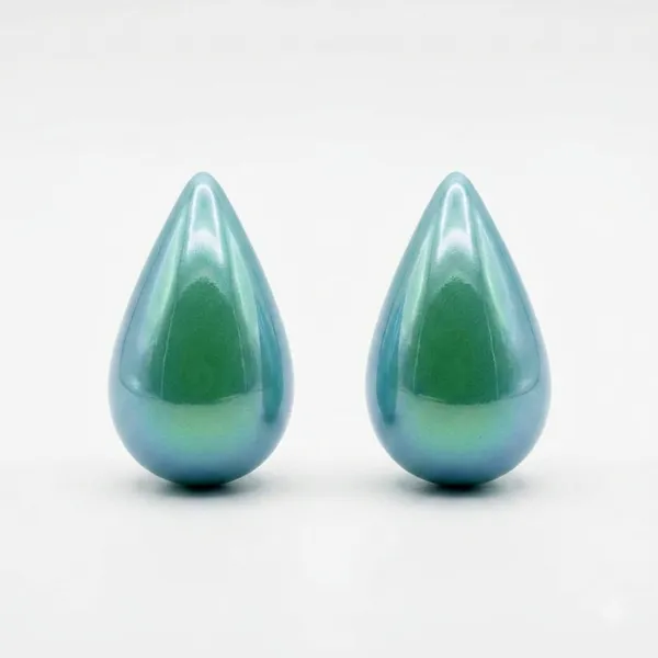 The99jewel_Glossy_Teardrop_Stud_Earrings_For_Women_Blue