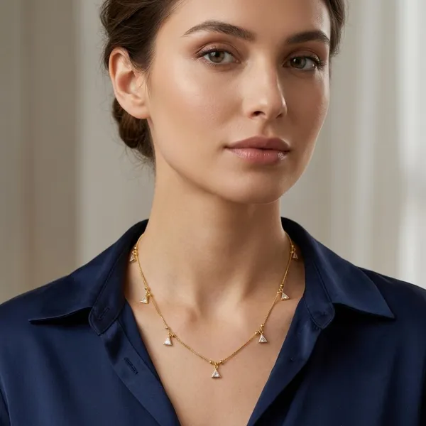 The99jewel_Minimal_Gold_Chain_Necklace_With_Crystal_Drop_Charms_White