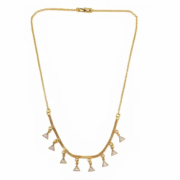 The99jewel_Minimal_Gold_Chain_Necklace_With_Crystal_Drop_Charms_White