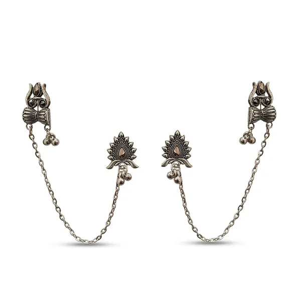 The99jewel_Traditional_Trishul_Motif_Oxidised_Earcuff_For_Women_Oxidised