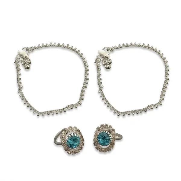 The99jewel_Silver_Toned_Payal_Adjustable_Austrian_Toe_Ring_Combo_Set_For_Women_Traditional_Fashion_Jewellery_Silver