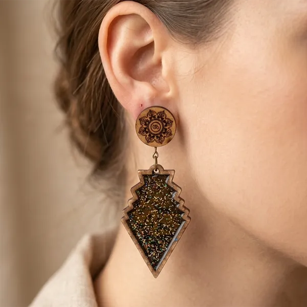 The99jewel_Vintage_Style_Wooden_Fashion_Dangler_Earrings_Brown