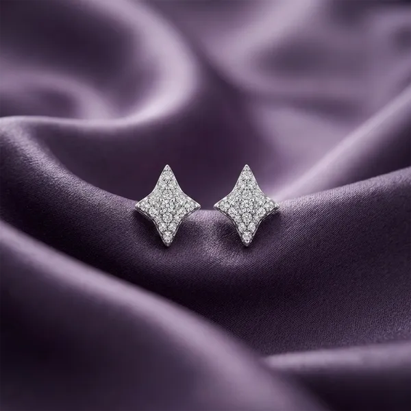 The99jewel_Sparkling_Silver_Plated_Ad_Stud_Earrings_Silver