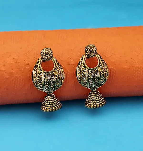 The99jewel_Gold_Plated_Statement_Earrings_For_Women_Gold