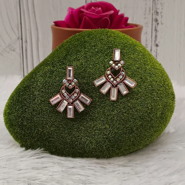 The99jewel_Rose_Gold_Plated_Ethnic_Statement_Earrings_Gold