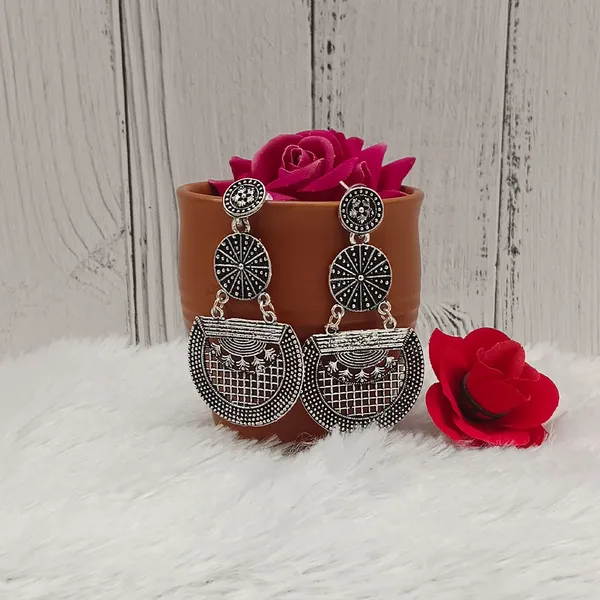 The99jewel_Antique_Finish_Oxidised_Dangler_Earrings_Oxidised